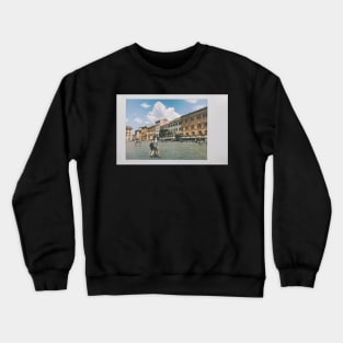 Campo De' Fiori, Piazza Navona, Roma, Italia Instant Photo Crewneck Sweatshirt